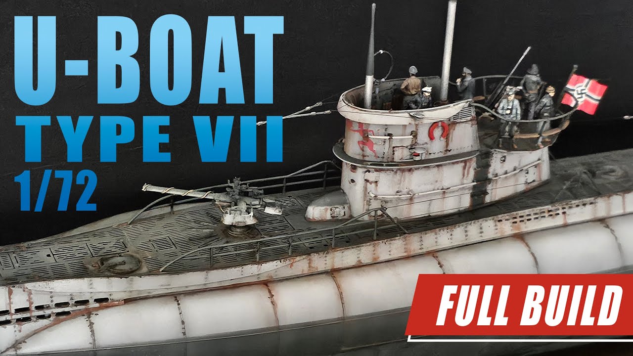 Large Scale! Revell 1:72 German U-boat Type VIIC 