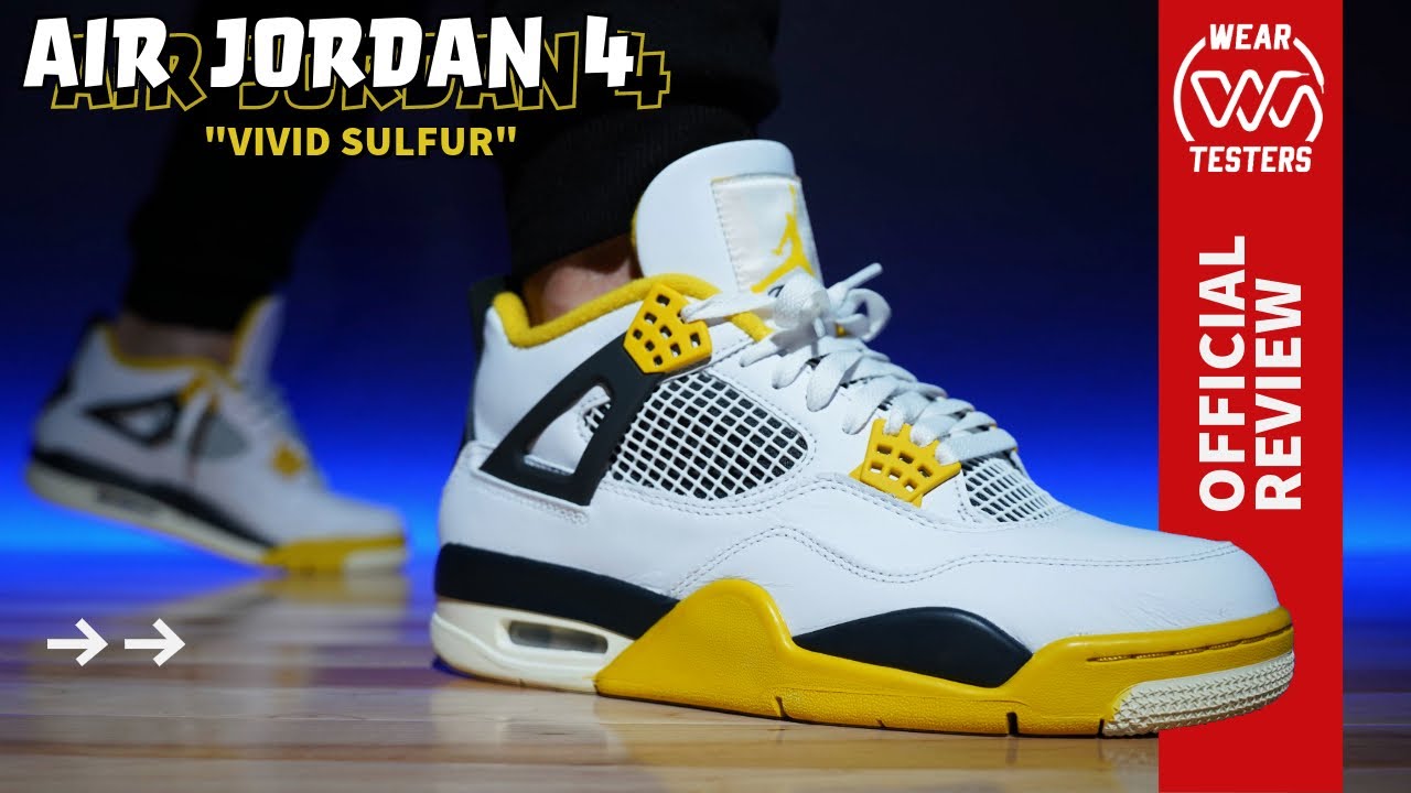 Air Jordan 4 Vivid Sulfur - YouTube