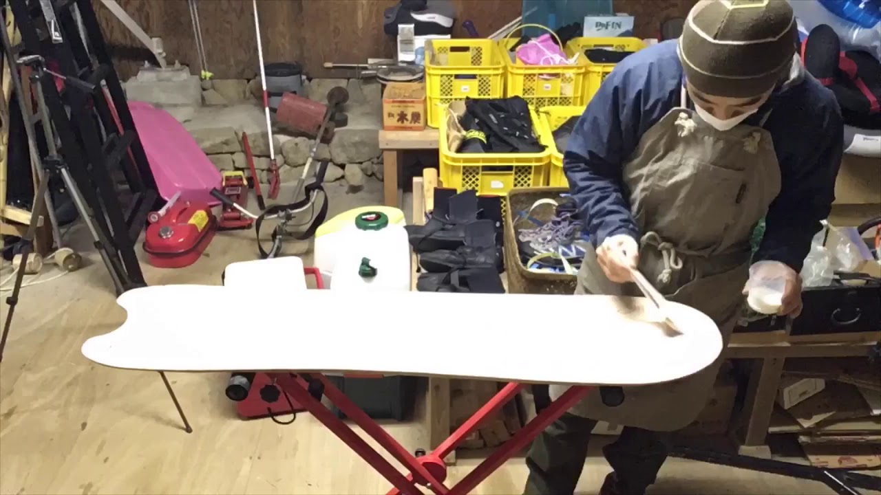 スノートイ雪板自作 - YouTube