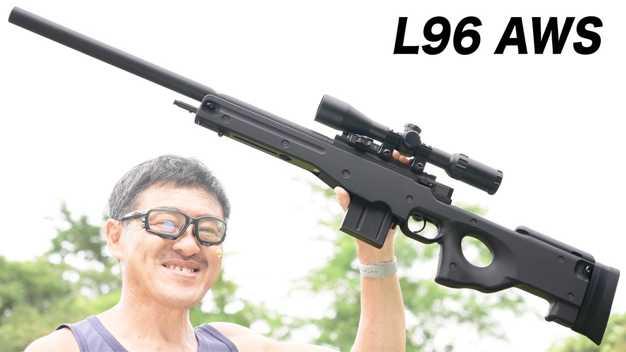 Tokyo Marui L96 AWS Black Air Cocking Thorough Test | Accuracy