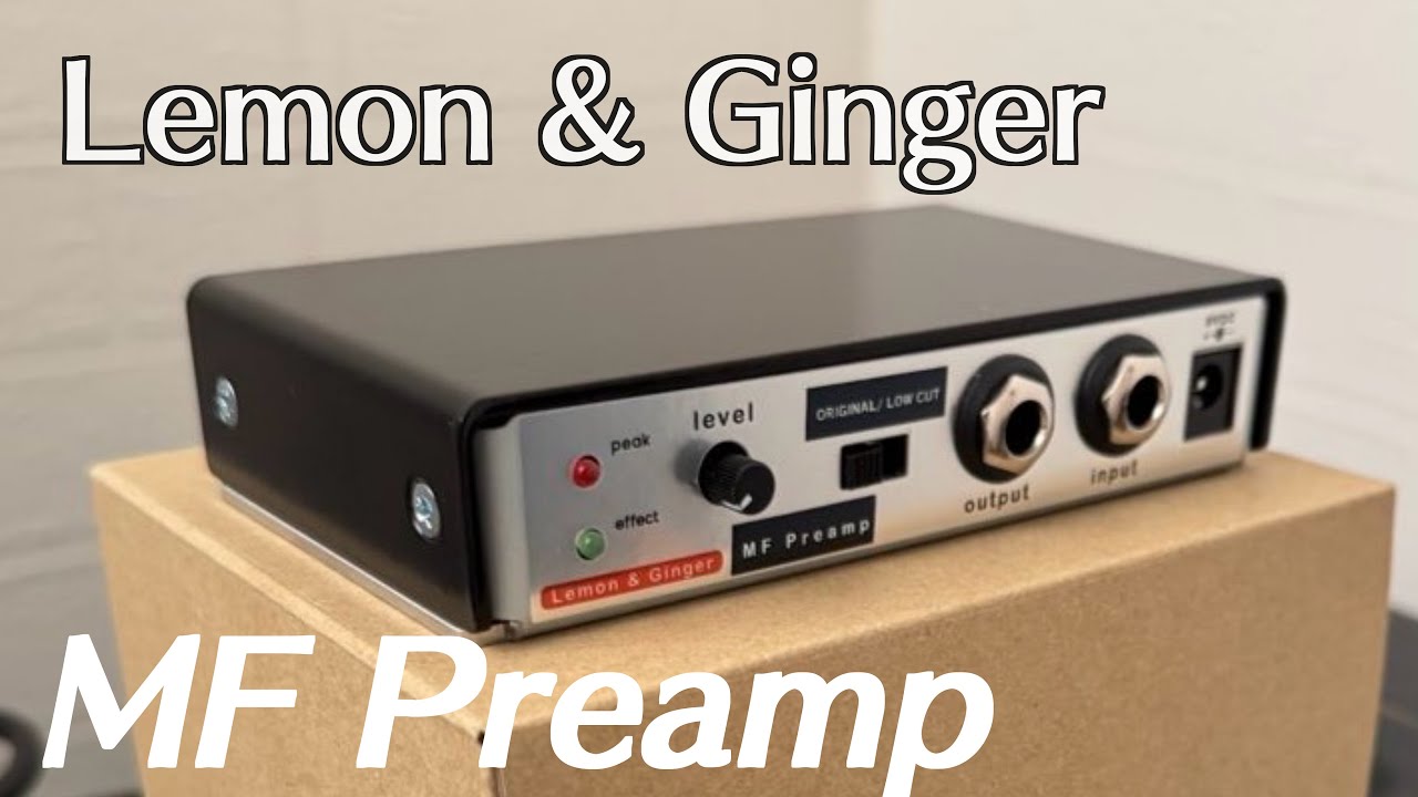 待望のプリアンプが完成しました。[Lemon & Ginger MF Preamp] - YouTube