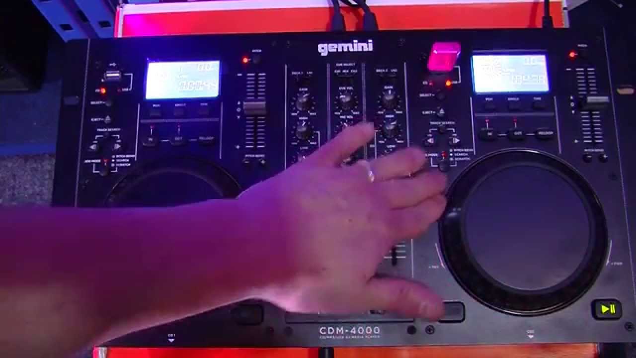 Gemini DJ Twin CD Media Player CDM-4000 Review - YouTube