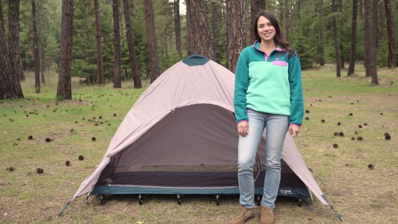 Therm-a-Rest Cot Tent Setup Instructions - YouTube