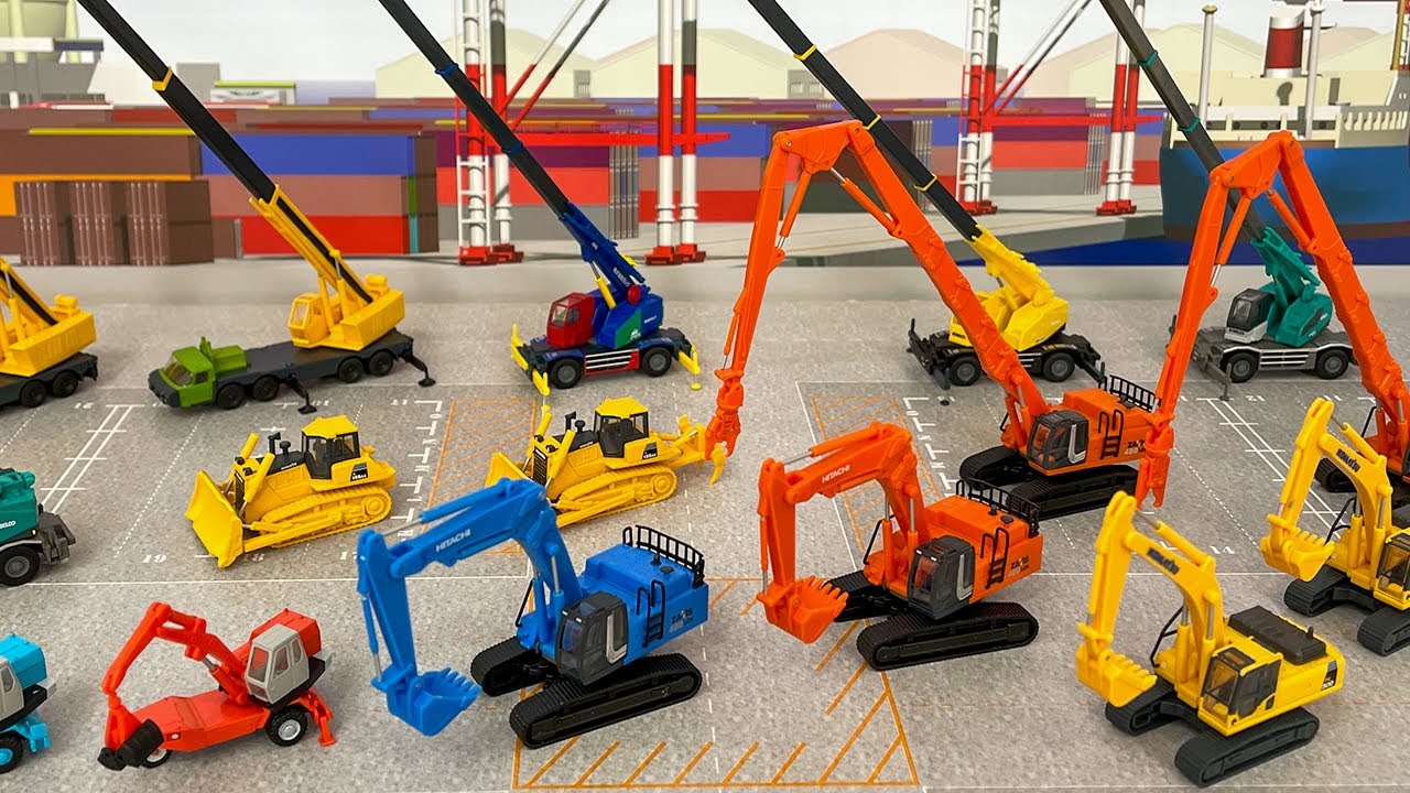 Construction machinery collection 2 & 1 including excavators