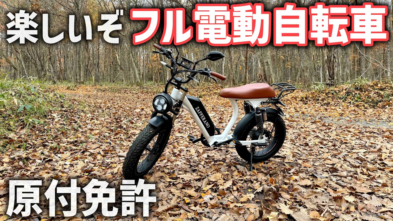 公道可】フル電動自転車モペットは日常から林道まで快適に乗れる電動