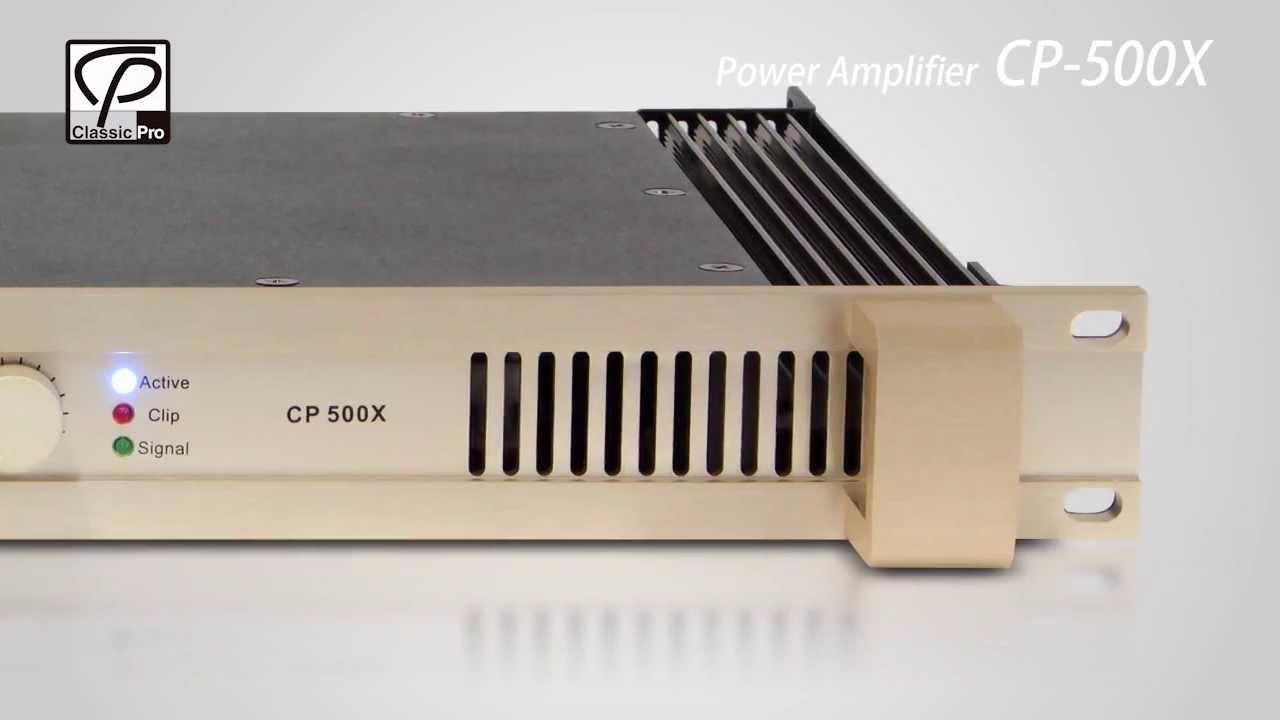 CLASSIC PRO / パワーアンプ CP500X - YouTube