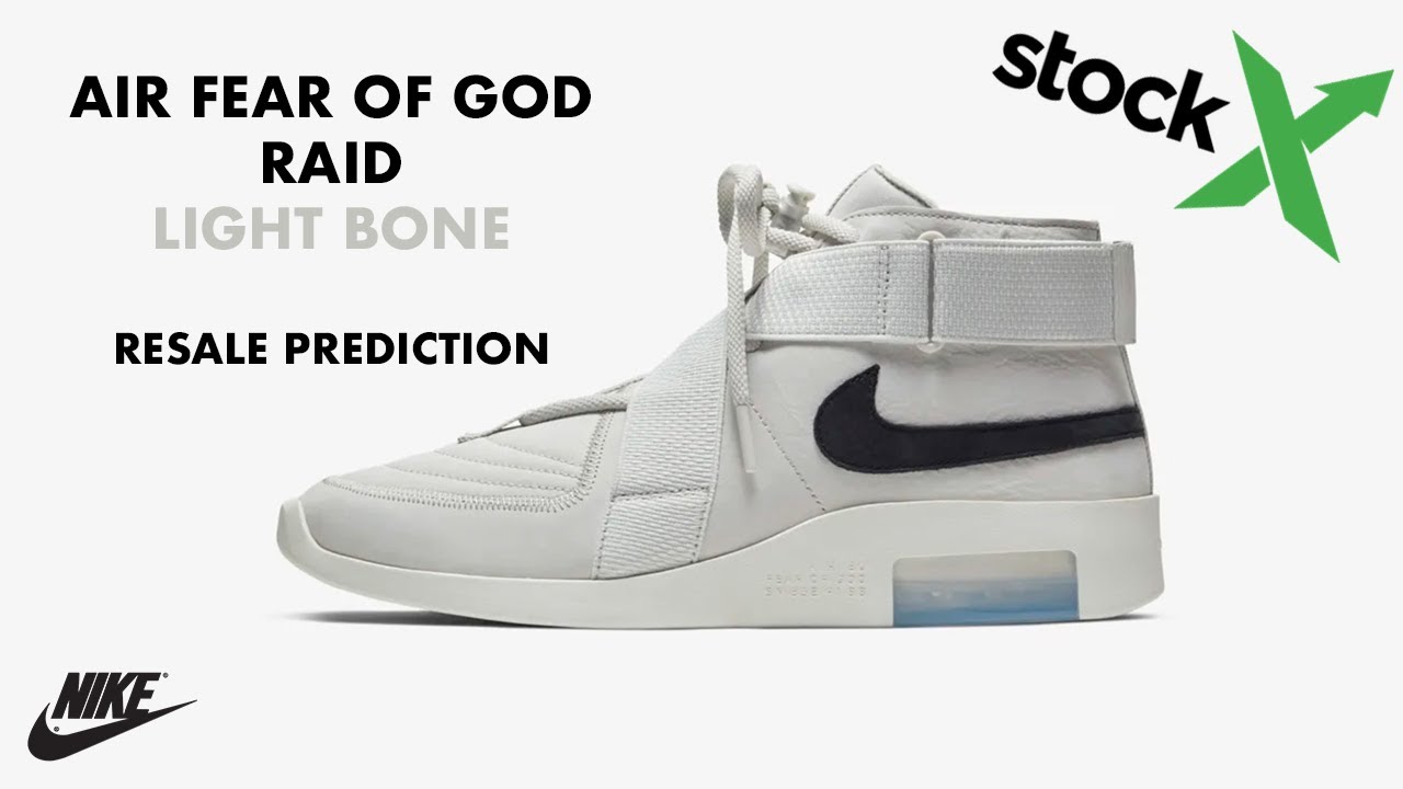 Nike Air Fear of God Raid Light Bone Resale Prediciton - YouTube