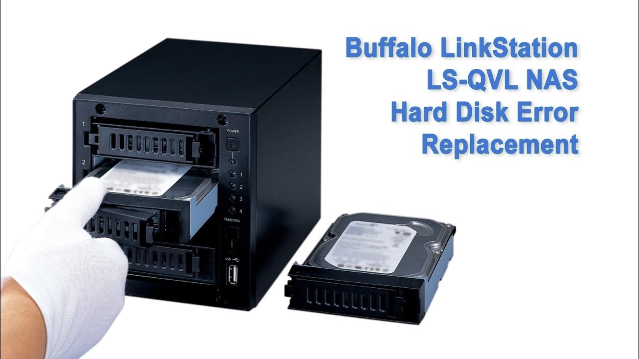 Buffalo LinkStation LS-QVL RAID5 Harddisk replacement - YouTube