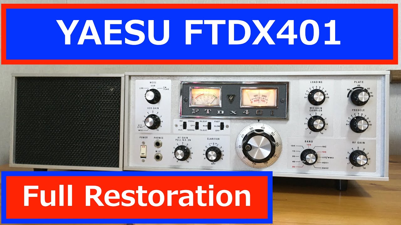 Yaesu FTDX401 ほぼ全部品交換と全抵抗値測定集計 147Recap