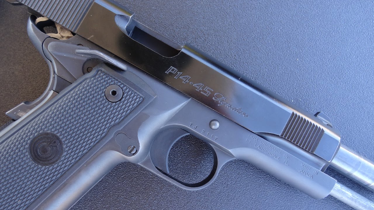 Para-Ordnance P14-45 Auto Pistol .45 ACP Shooting - YouTube