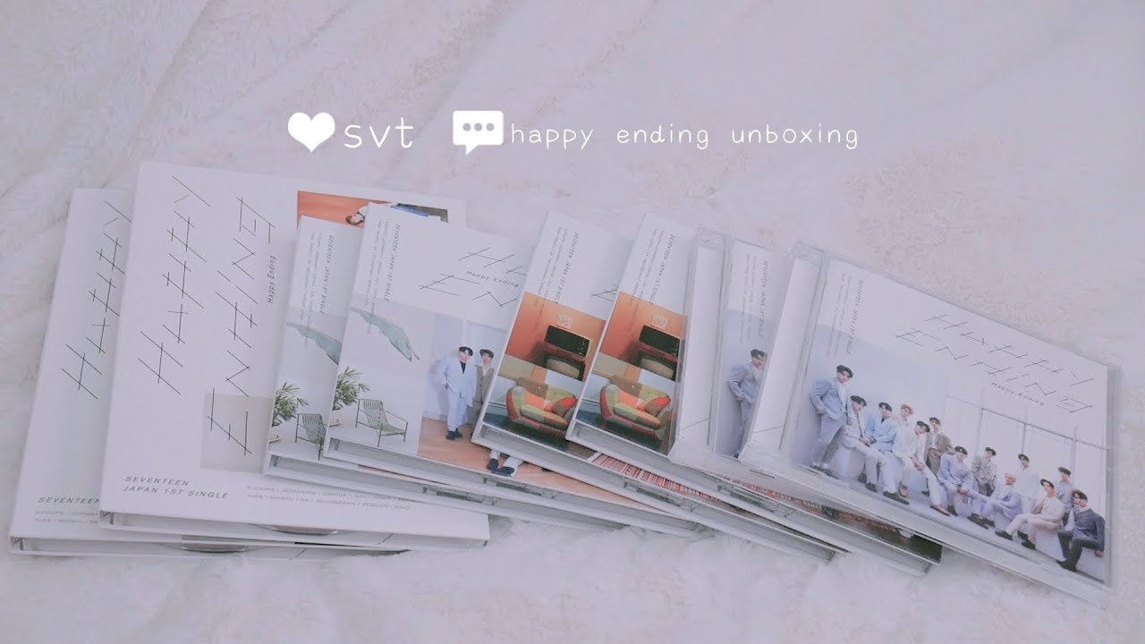 SVT Happy Ending Unboxing All Versions - YouTube