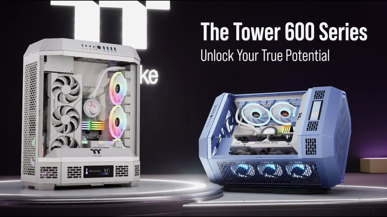 ThermaltakeThermaltake The Tower 600 Hydrangea Blue Mid Tower