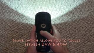 Fire-Foxes FF4 HID Flashlight, Product Review, December 2013 - YouTube