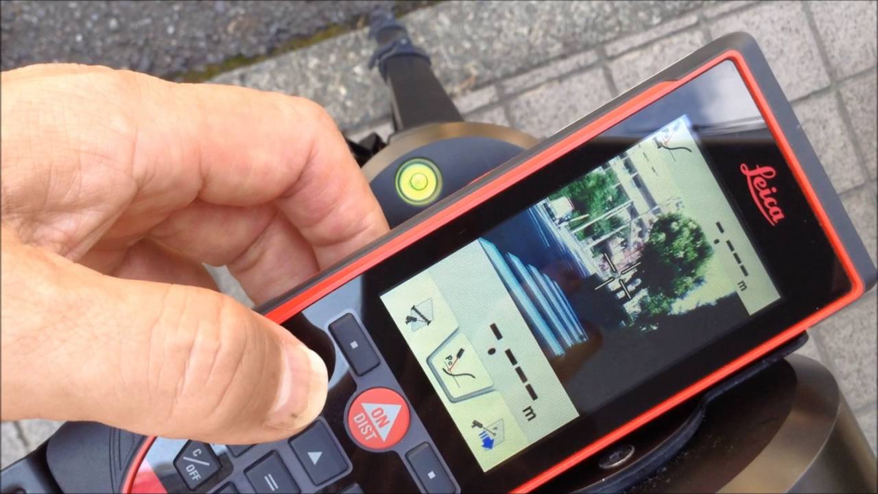 ライカのレーザー距離計で電線の高さを測る！レーザー距離計 DISTO