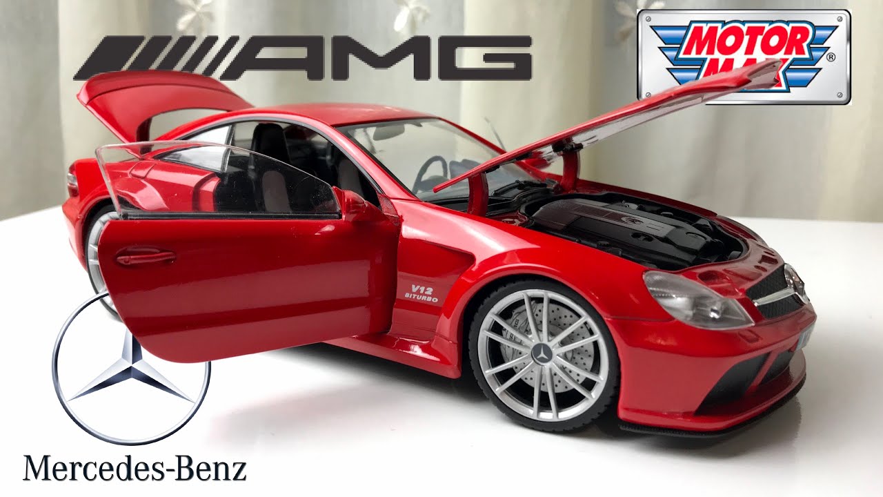 1:18 Mercedes SL65 AMG Black Series - MotorMax [Unboxing] - YouTube