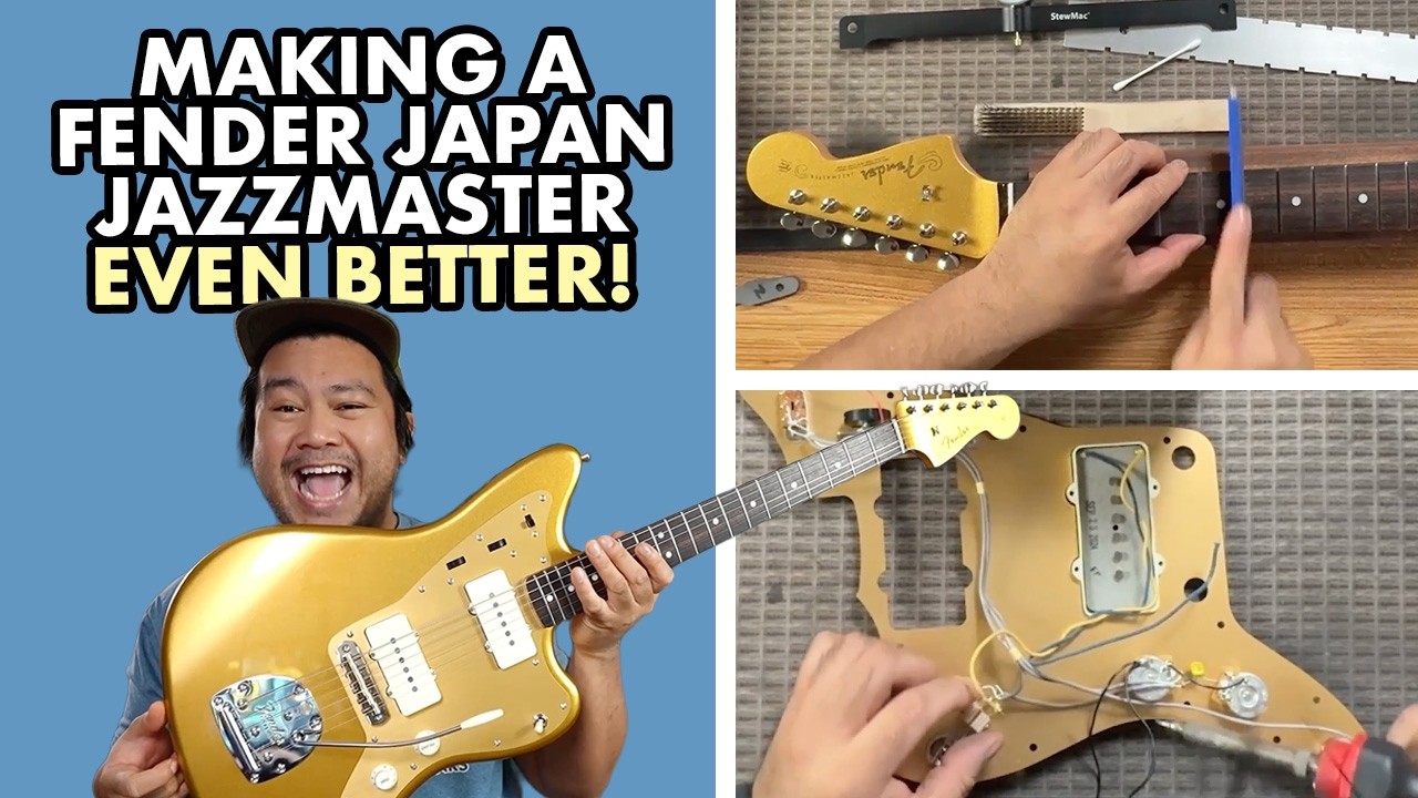 I Modded A Fender Japan FSR Aztec Gold Jazzmaster & WOW! - YouTube