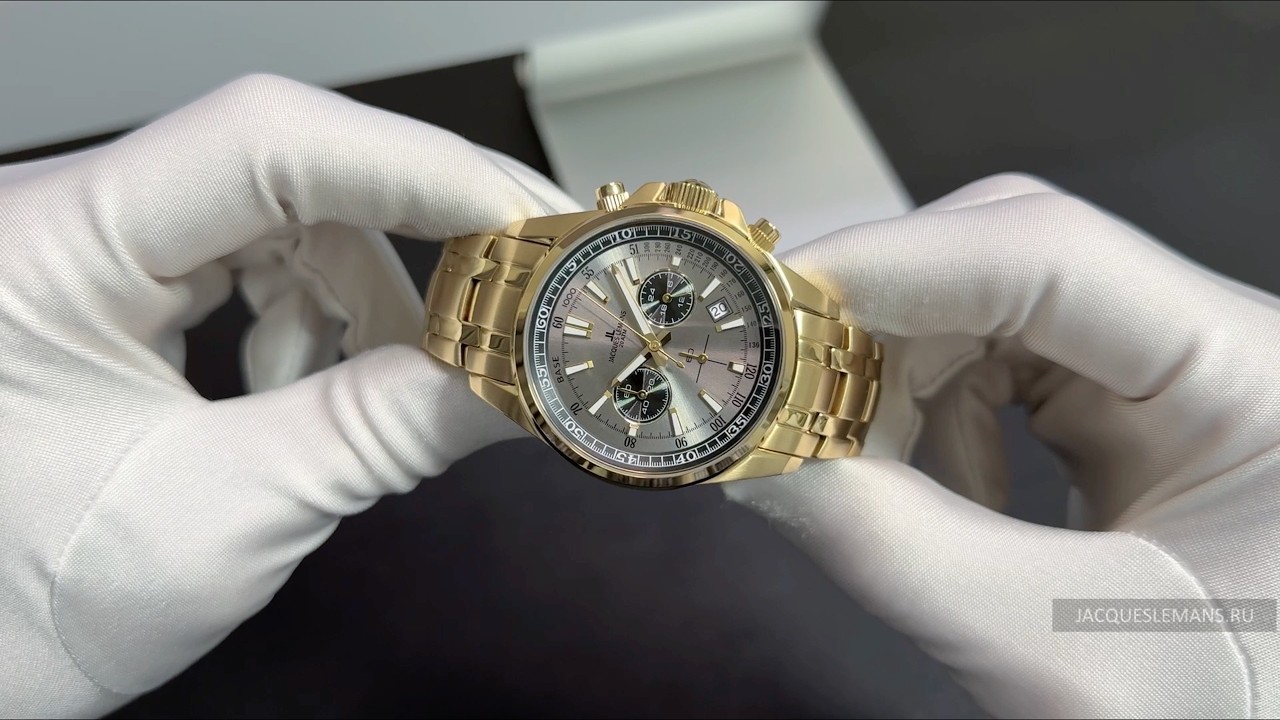 Jacques Lemans 1-2117ZO watch - YouTube