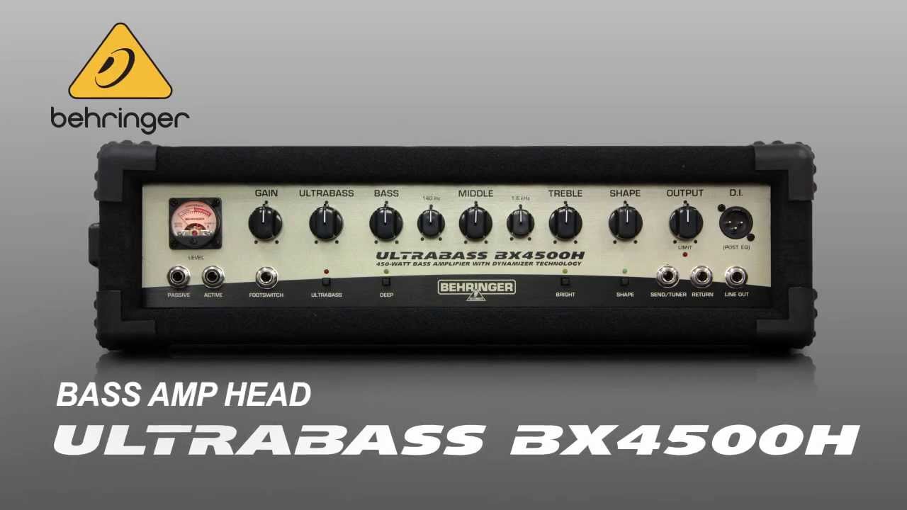 BEHRINGER / ベースアンプヘッド BX4500H - YouTube
