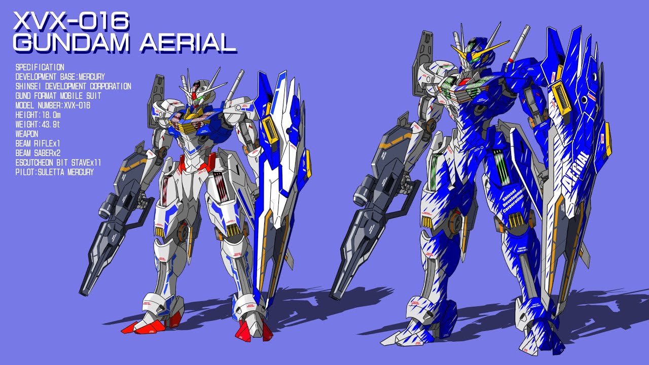 水星の魔女 ガンダム・エアリアル デモンストレーションカラー