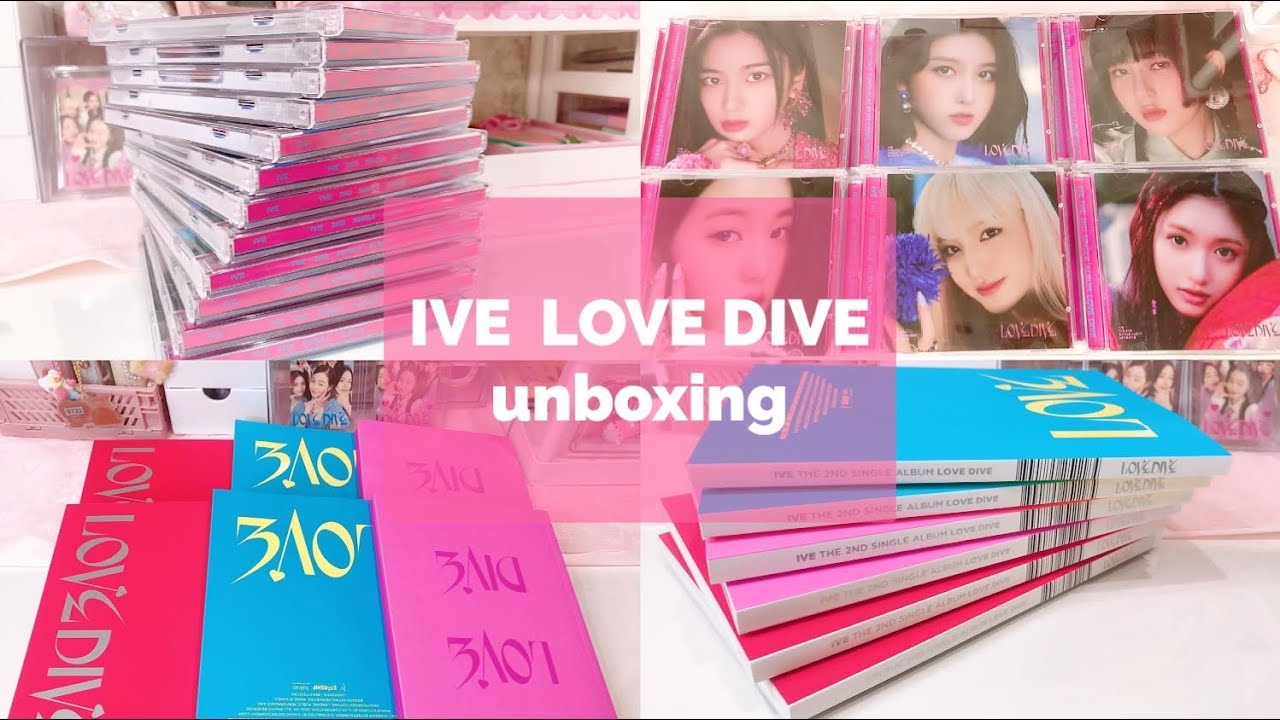 IVE unboxing] #1/LOVE DIVE/Dablog/Ive/unboxing video/album