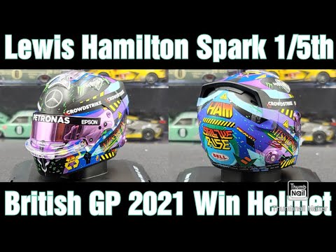 Lewis Hamilton 2021 British GP Win 1/5th Helmet ( Spark Model