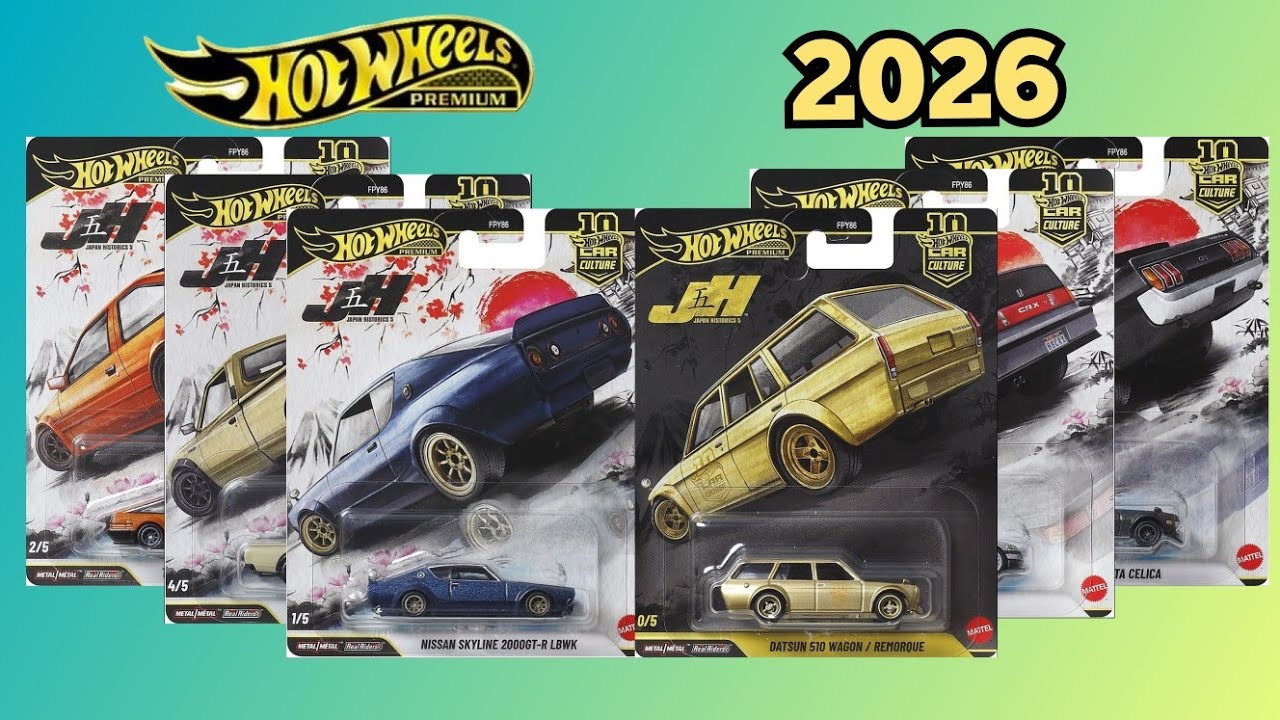 Hot Wheels 2026 Japan Historics 5 with Chase - YouTube