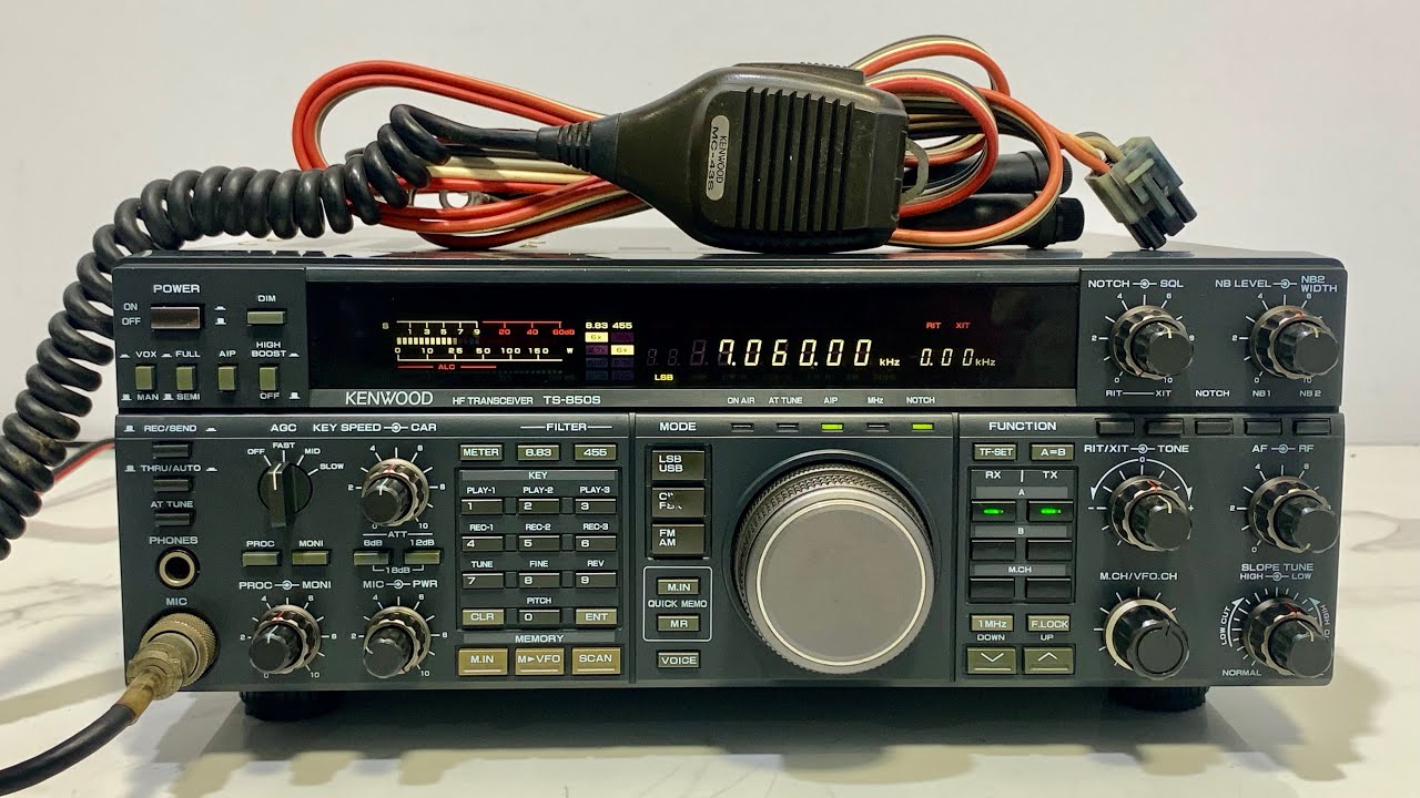 💥Kenwood TS-850S HF 110W + DC + MC-43S ATU Open💥 - YouTube