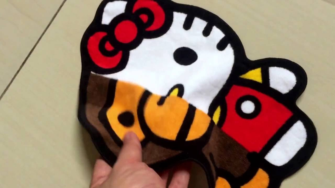Bathing Ape (BAPE) Baby Milo x Hello Kitty Hand Towel unboxing