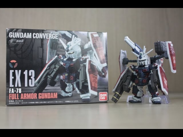 Gundam Converge EX13 Full Armor Gundam Review - YouTube