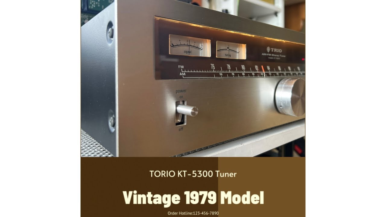 TRIO KT-5300】AM/FMヴィンテージチューナー【1979年モデル】 - YouTube