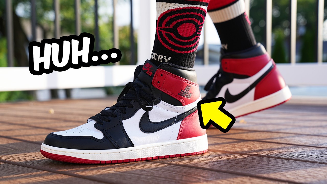 Air Jordan 1 BLACK TOE Reimagined 2024 REVIEW & On Feet - YouTube