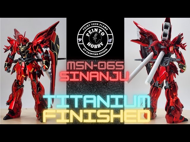 MSN-06S Sinanju Master Grade Ver.KA Titanium Finished - YouTube