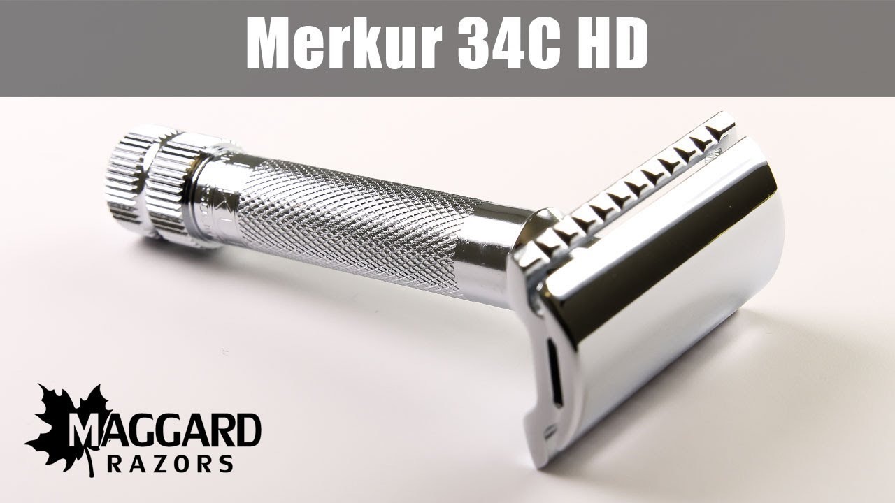 Merkur 34G HD Gold Heavy Duty Closed Comb DE Safety Razor