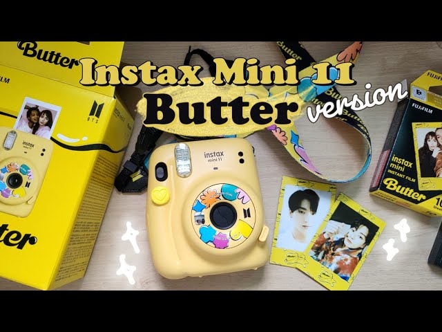 Instax Mini 11 BTS Butter version! polaroid camera + printing BTS