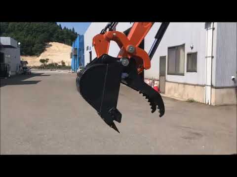 日立建機 ZX30U 5B バケットフォーク仕様のご紹介 - YouTube