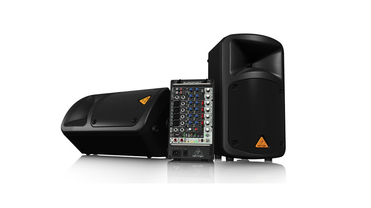 EUROPORT EPS500MP3 Ultra-Compact 500-Watt 8-Channel Portable PA