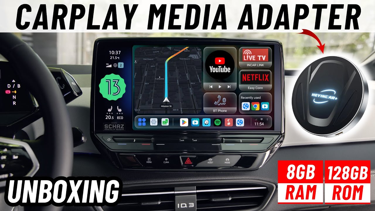 H-MAX Heyincar | New Smart CarPlay AI Box Adapter 2024 | UNBOXING