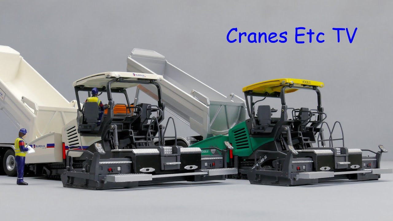 NZG Vögele Super 1900-3 Tracked Paver by Cranes Etc TV - YouTube