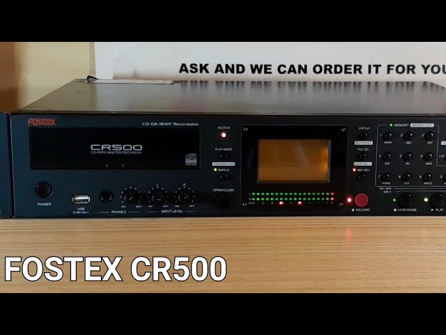 FOSTEX CR500 CD-R/CD-RW RECORDER DOMESTICATED - YouTube