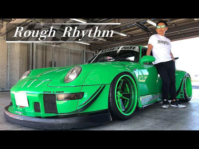 緑のポルシェ911 緑 / Green Porsche Ichiraku / RWB993 / Rough