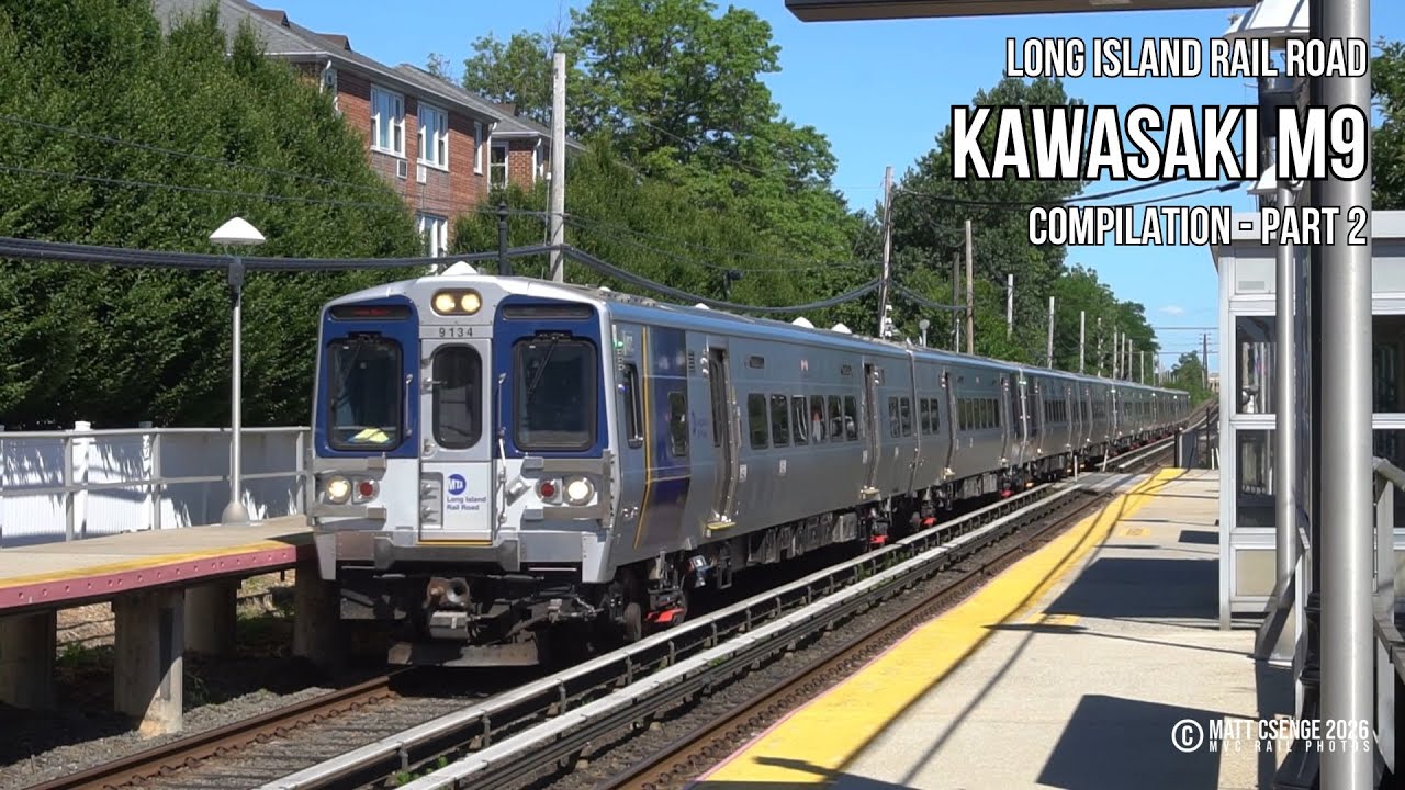 Long Island Rail Road Kawasaki M9 Compilation (Part 2) - YouTube