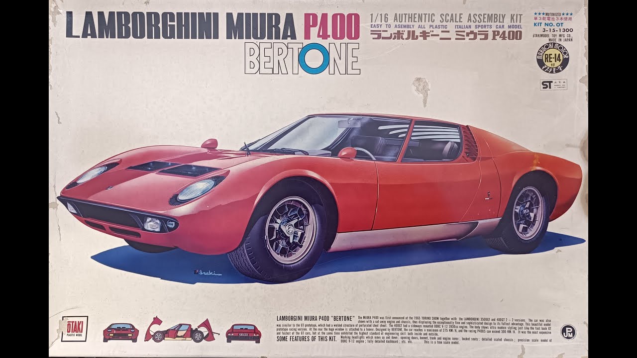 Kit Review: Lamborghini Miura P400 in 1/16 - YouTube