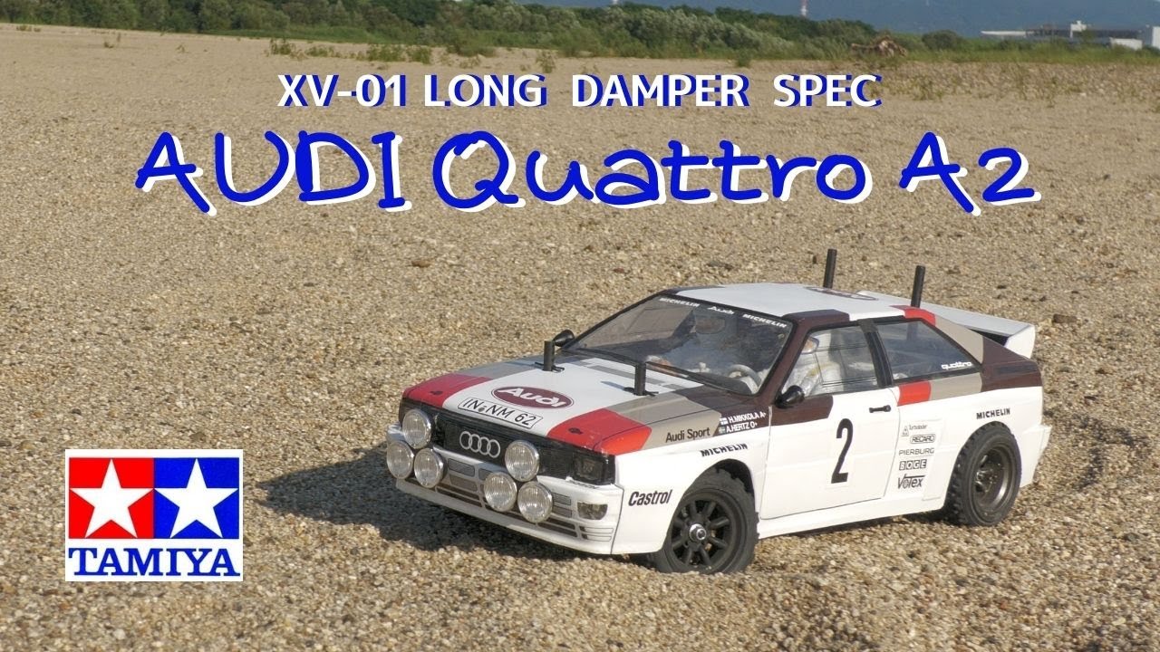 TAMIYA XV-01】Audi Quattro rally A2 4K - YouTube