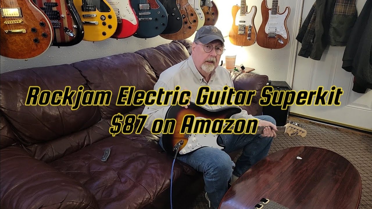 Rockjam Electric Guitar Superkit unboxing and review - YouTube