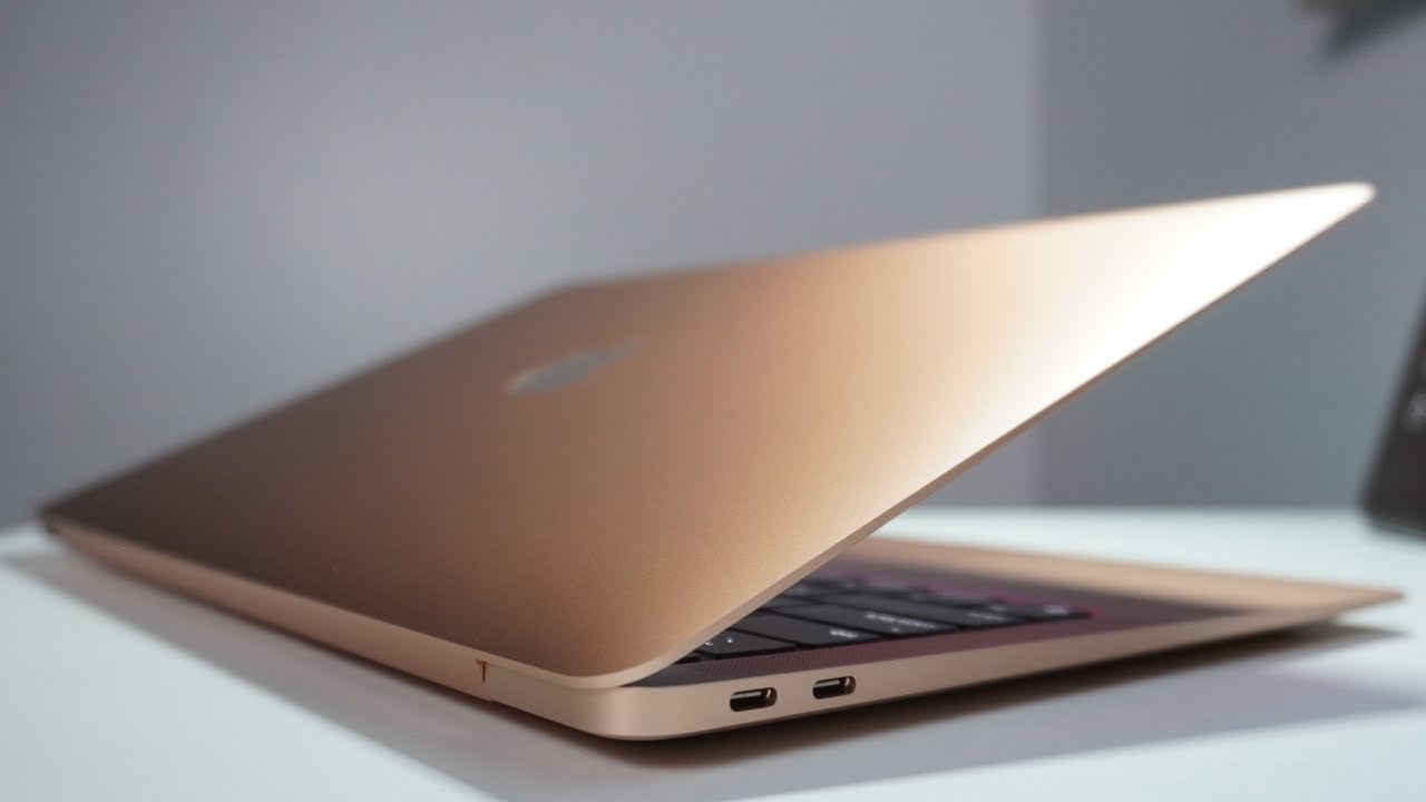 Gold M1 MacBook Air Unboxing & Review - YouTube