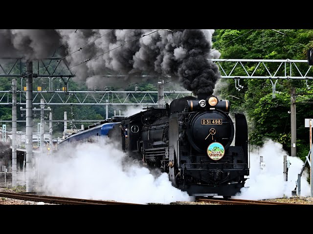 D51 498】雨の上越線SLぐんまみなかみ号【12系客車】20200723 - YouTube