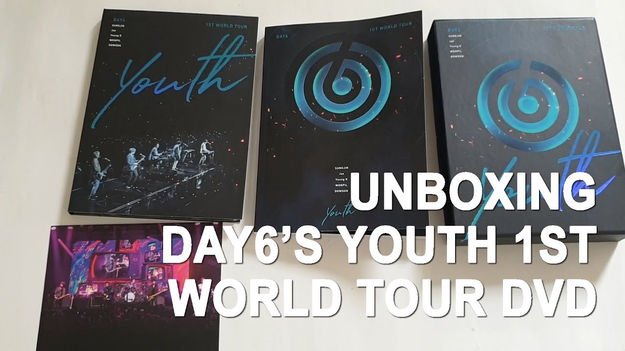 UNBOXING DAY6 1ST WORLD TOUR [YOUTH] DVD & PHOTOBOOK WALKTHROUGH