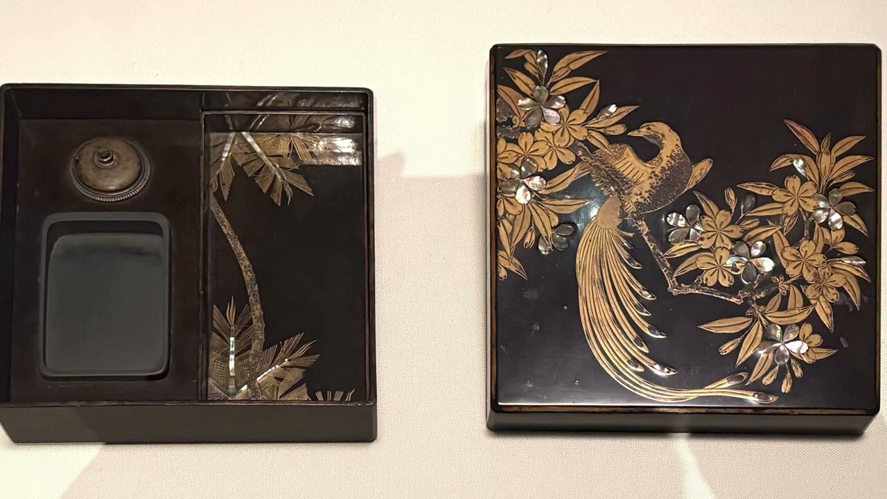 美術品鑑賞第641回【桜山鵲蒔絵硯箱】室町時代‐東京国立博物館所蔵