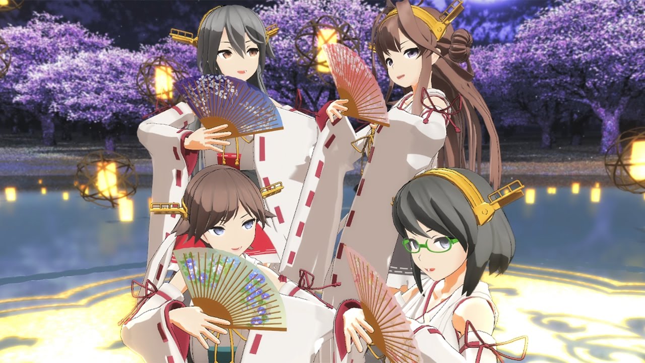 MMD艦これ】「トキヲ・ファンカ」 - 金剛型四姉妹 // Tokio Funka Full