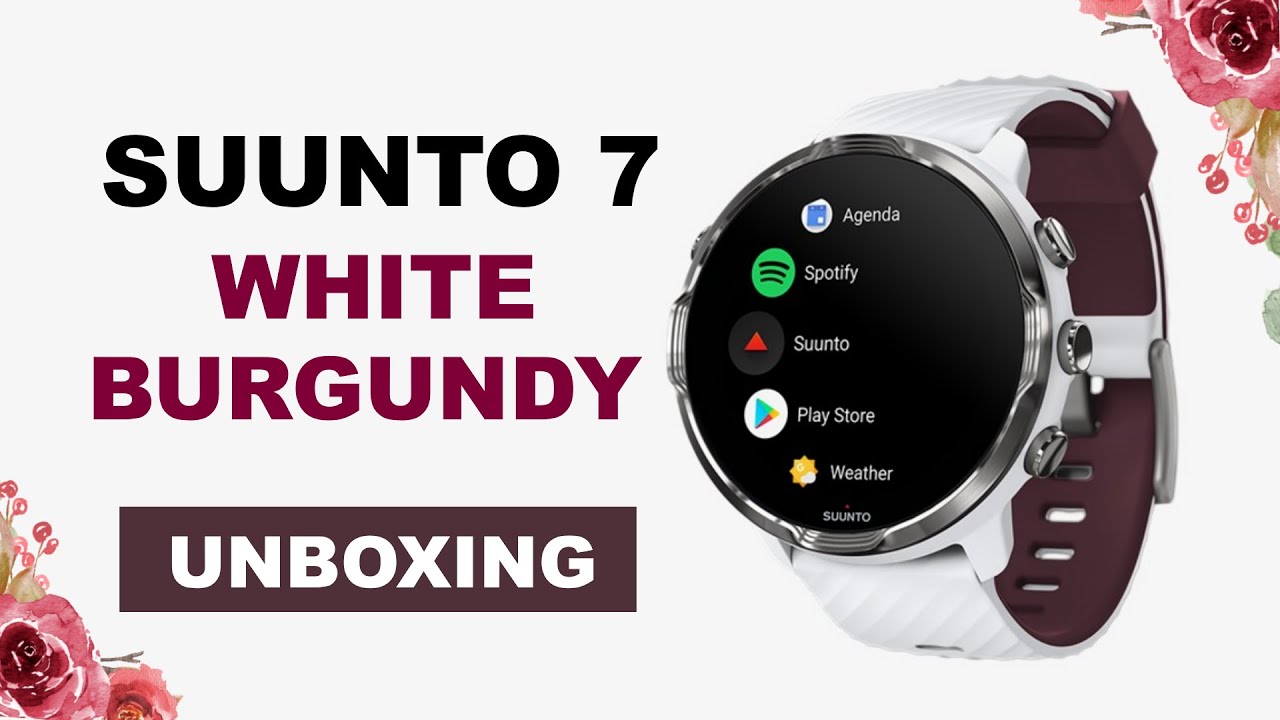 Suunto 7 White Burgundy Unboxing HD (SS050380000) - YouTube